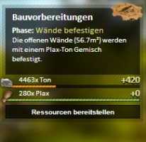 Lagerschuppen Bauphase 3 Wände befestigen