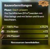 Lagerschuppen Bauphase 4 Dach plaxen