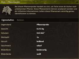 Pflanzenprobe Bergtabak identifiziert