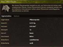 Pflanzenprobe Wermut identifiziert