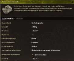 Gesteinsprobe Spateisenstein analysiert